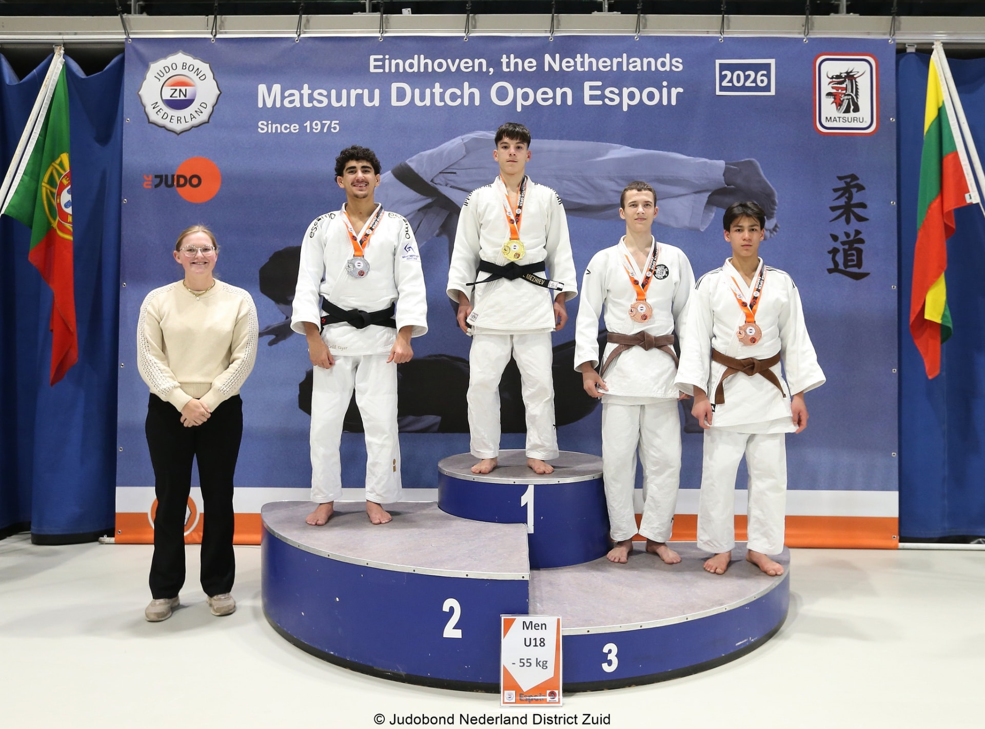 Podium op de Matsuru Dutch Open
